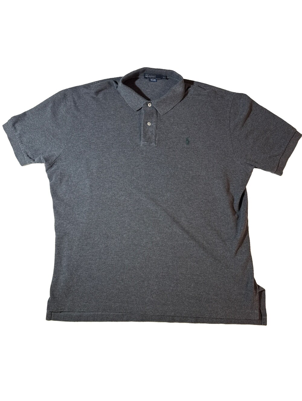 Vintage Polo Ralph Lauren Polo Shirt Mens XL Gray Short Sleeve Pony